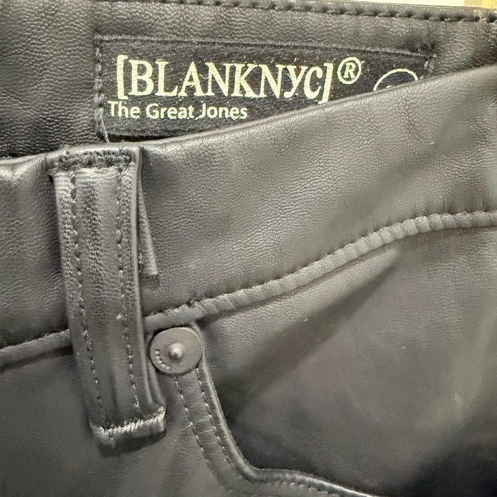 Blank NYC Black Vegan Leather Pants - Picture 3 of 6